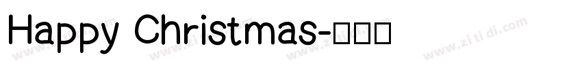 Happy Christmas字体转换